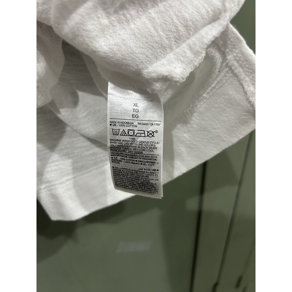 Old Navy Womens Oversized White Henley Button Top Clean Girl Size XL 100% Cotton - Picture 5 of 9